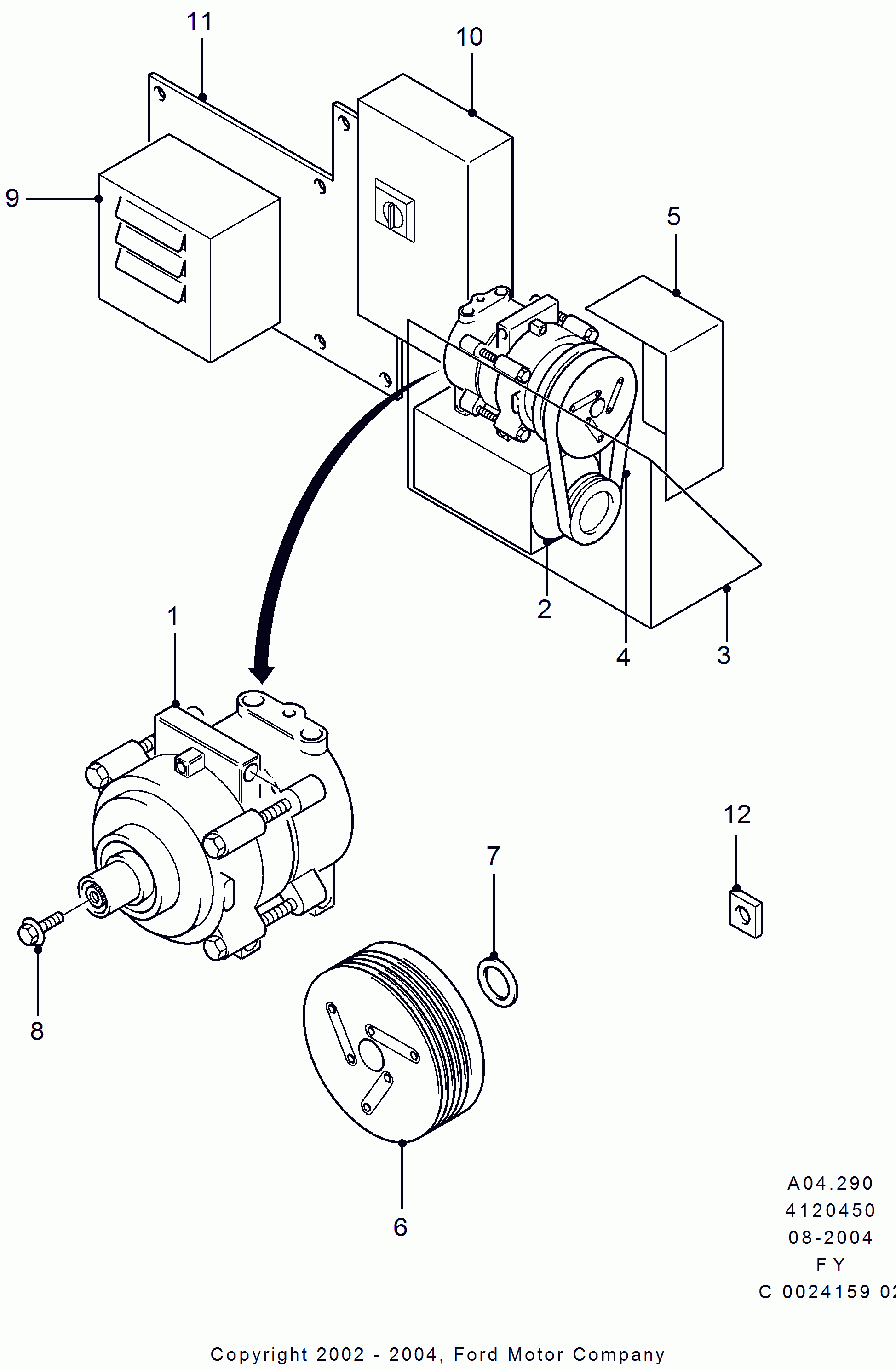 FORD 5 003 996 - Kompressori, ilmastointilaite inparts.fi