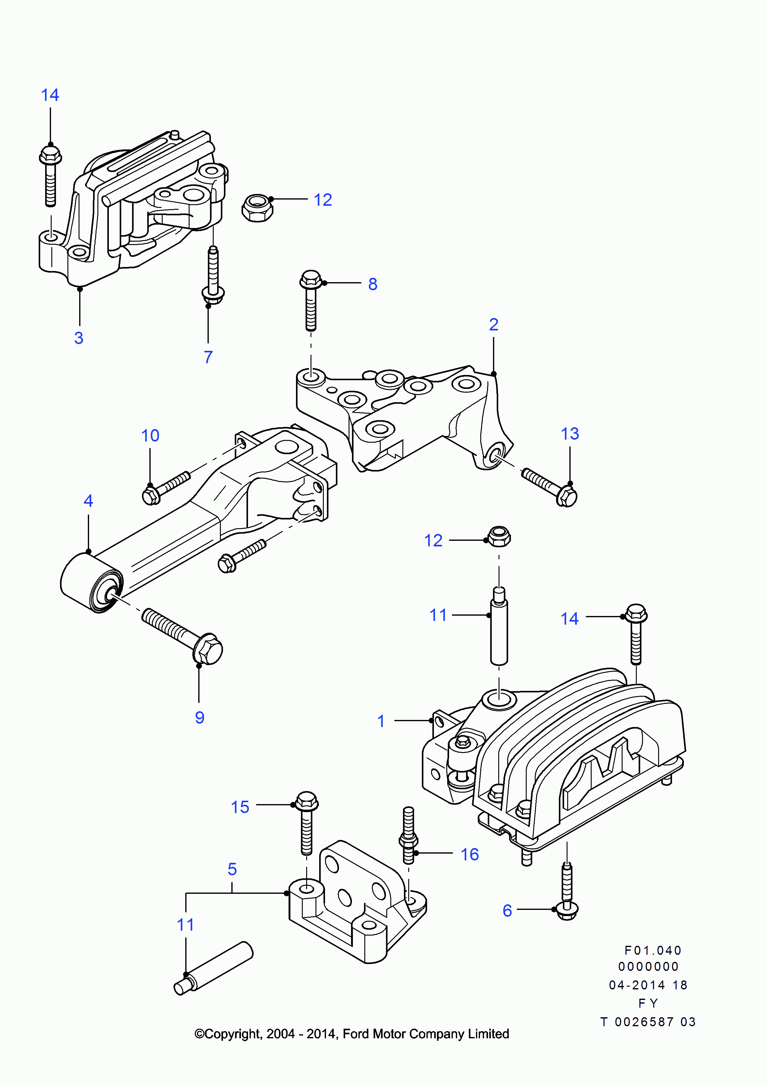 FORD 4721589 - Moottorin tuki inparts.fi