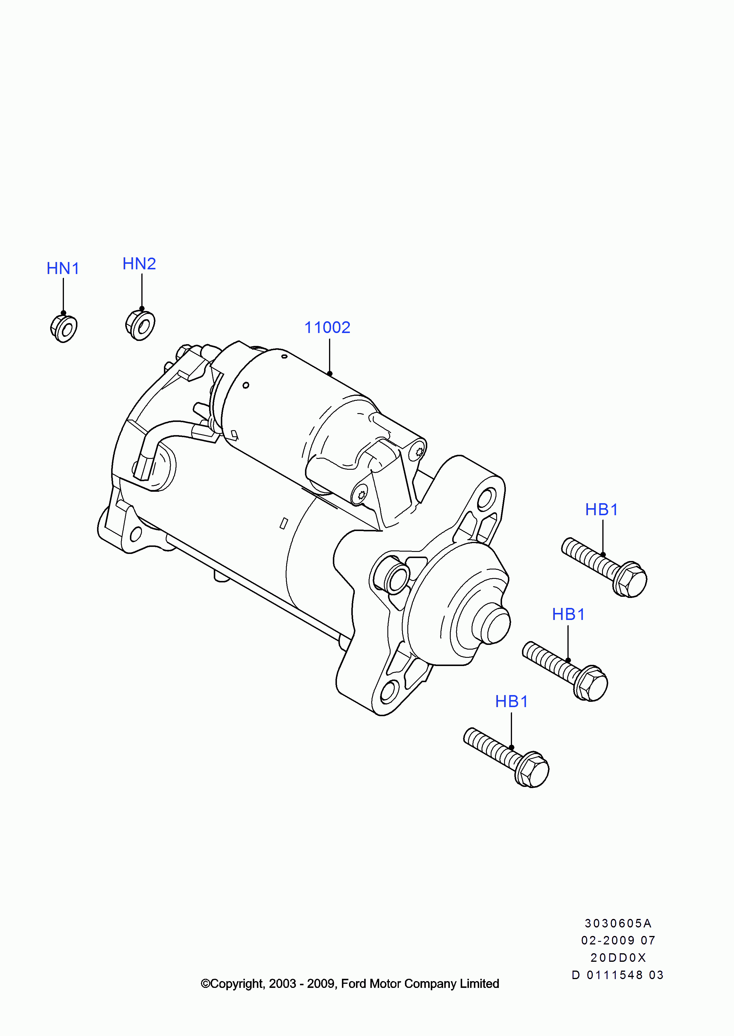 FORD 1 376 305 - Käynnistinmoottori inparts.fi