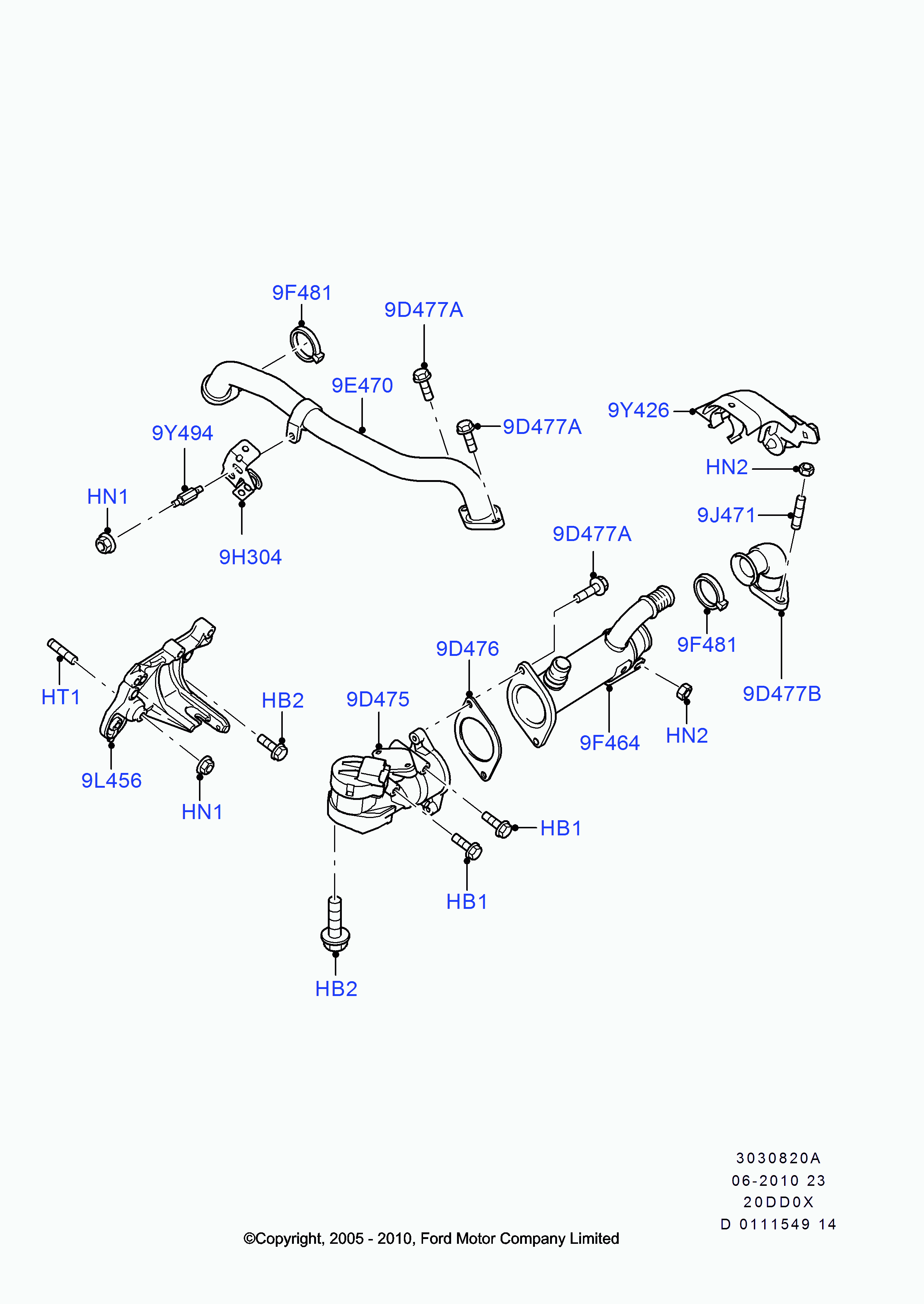 FORD 1233381 - Jäähdytin,pakokaasukierrätys inparts.fi