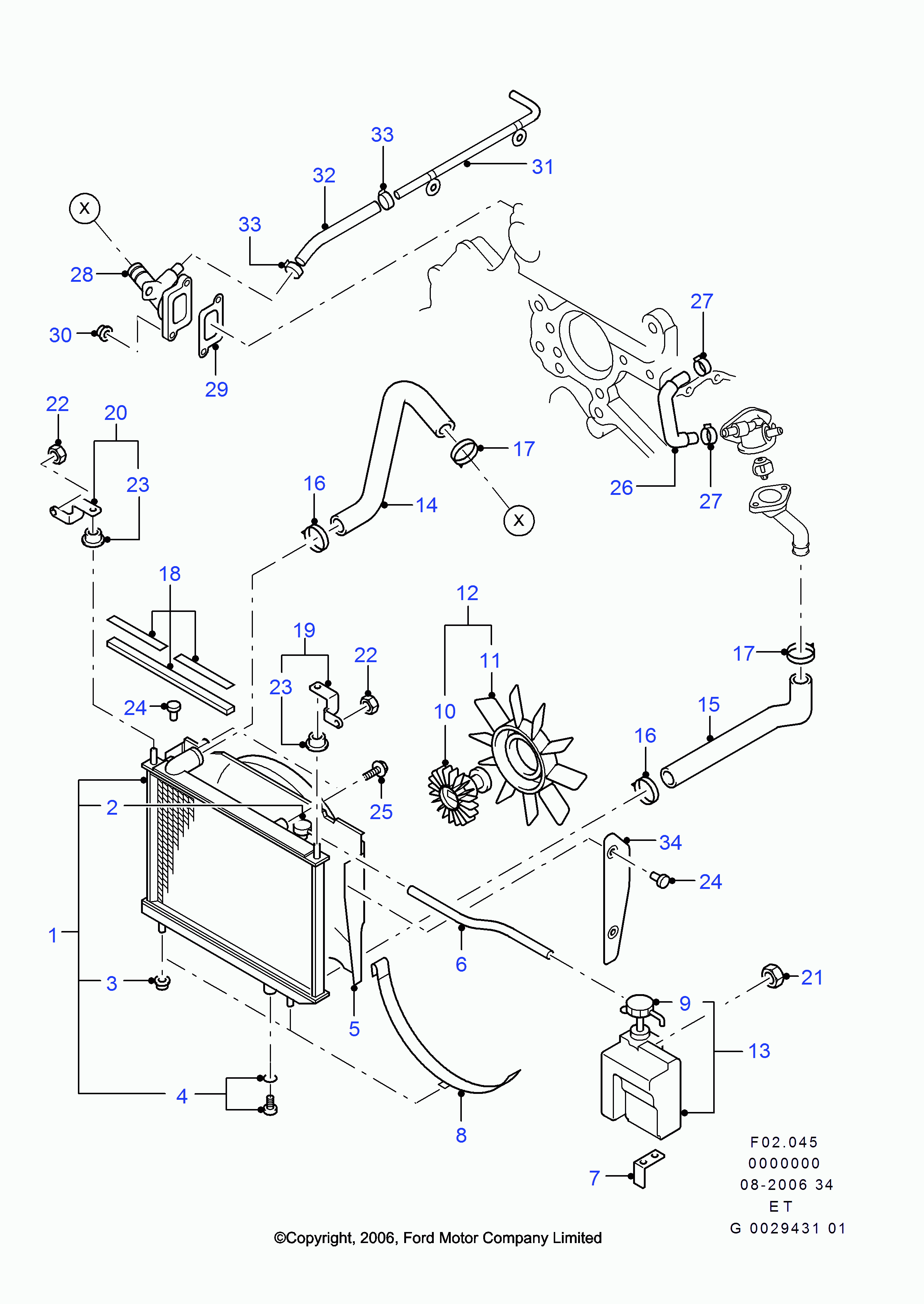 FORD 1455876 - Korkki, jäähdytin inparts.fi