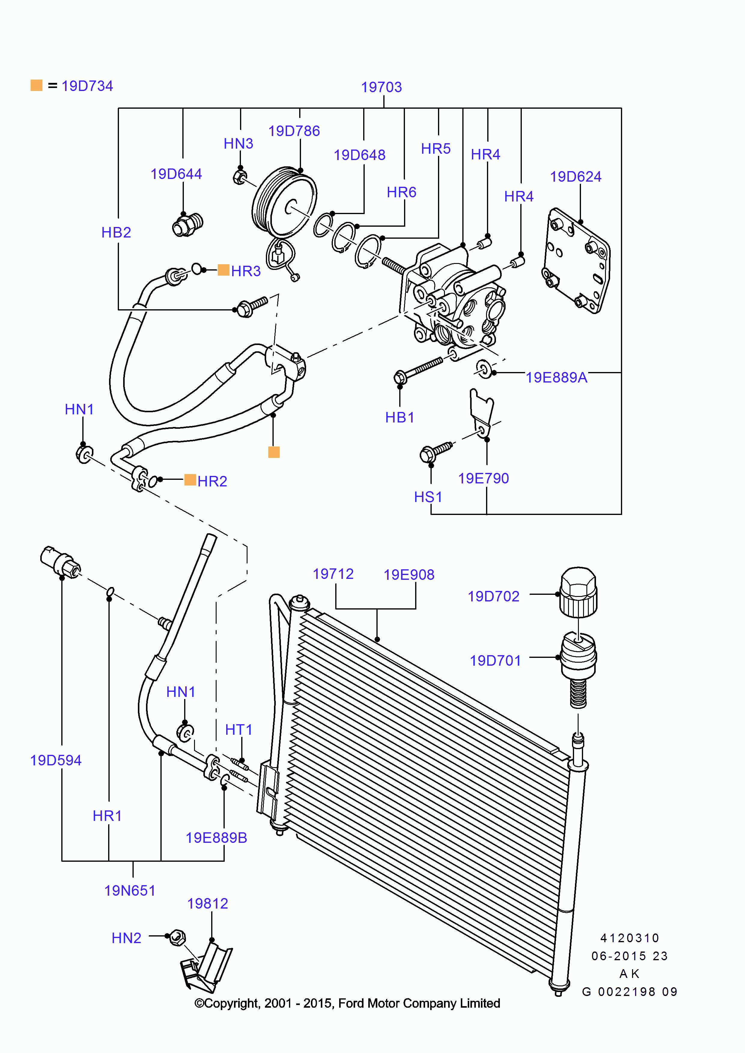 FORD 1 331 562 - Korkearpainejohto, ilmastointilaite inparts.fi