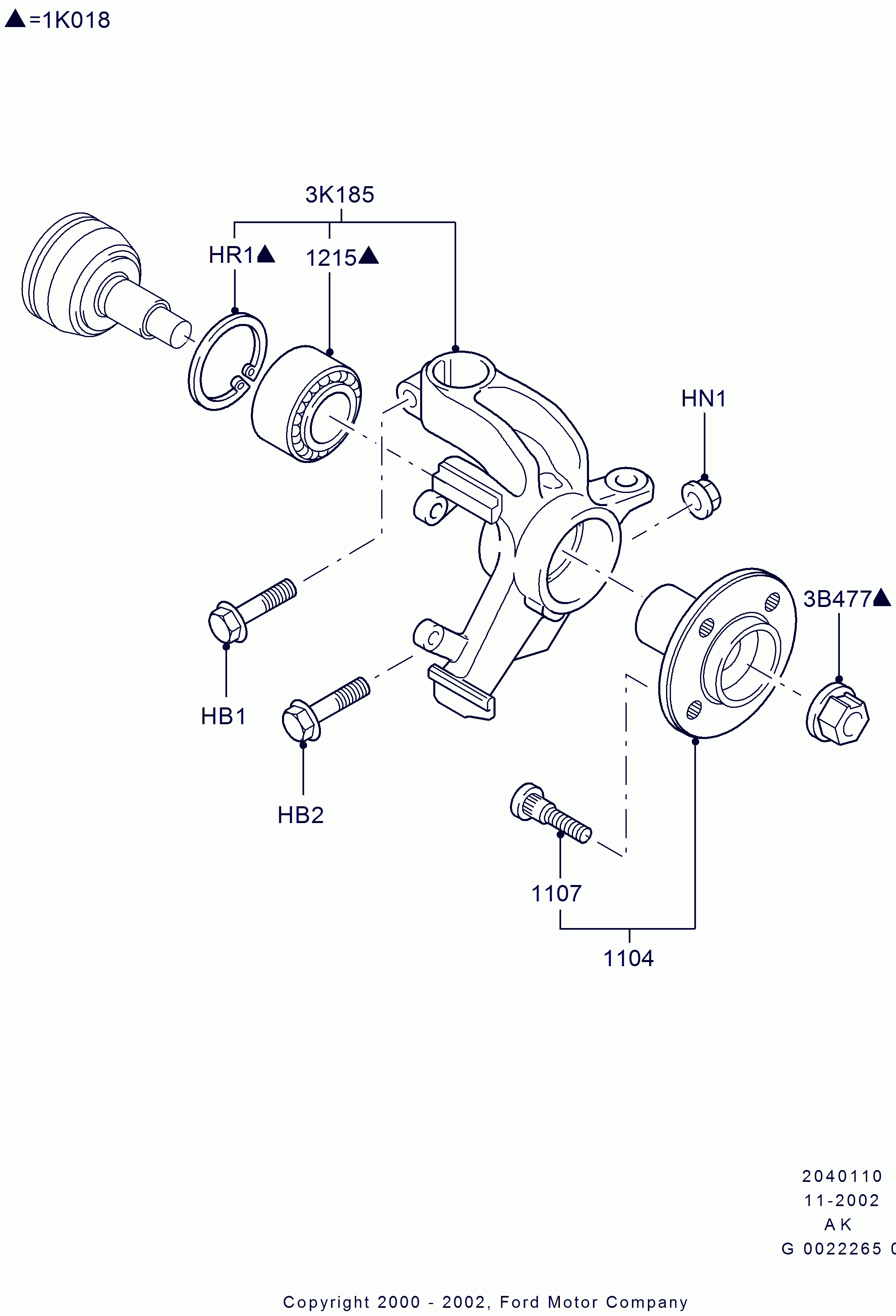 FORD 1088759* - Puristusruuvi, pallonivel inparts.fi