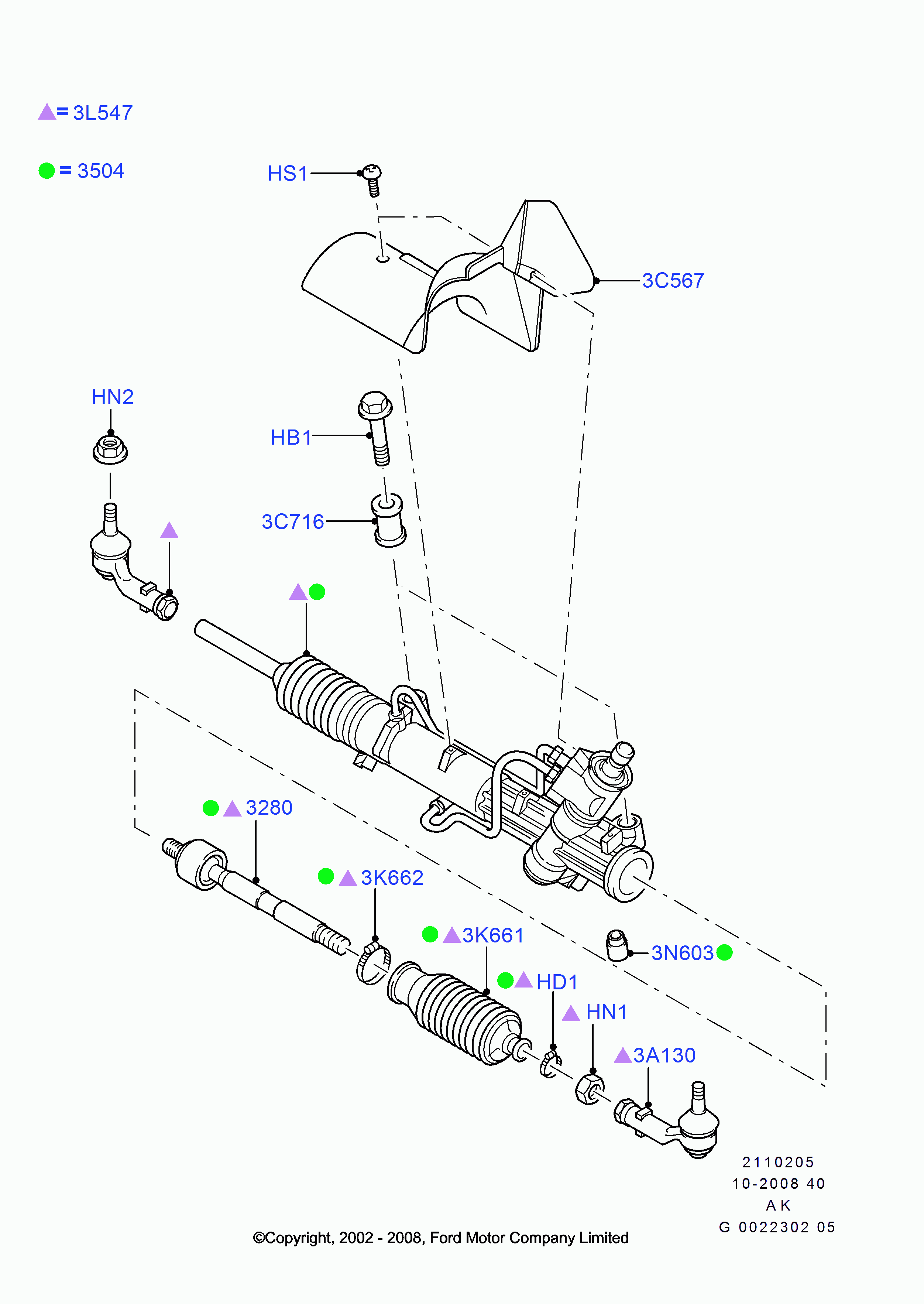 FORD 6182818 - Paljekumi, ohjaus inparts.fi