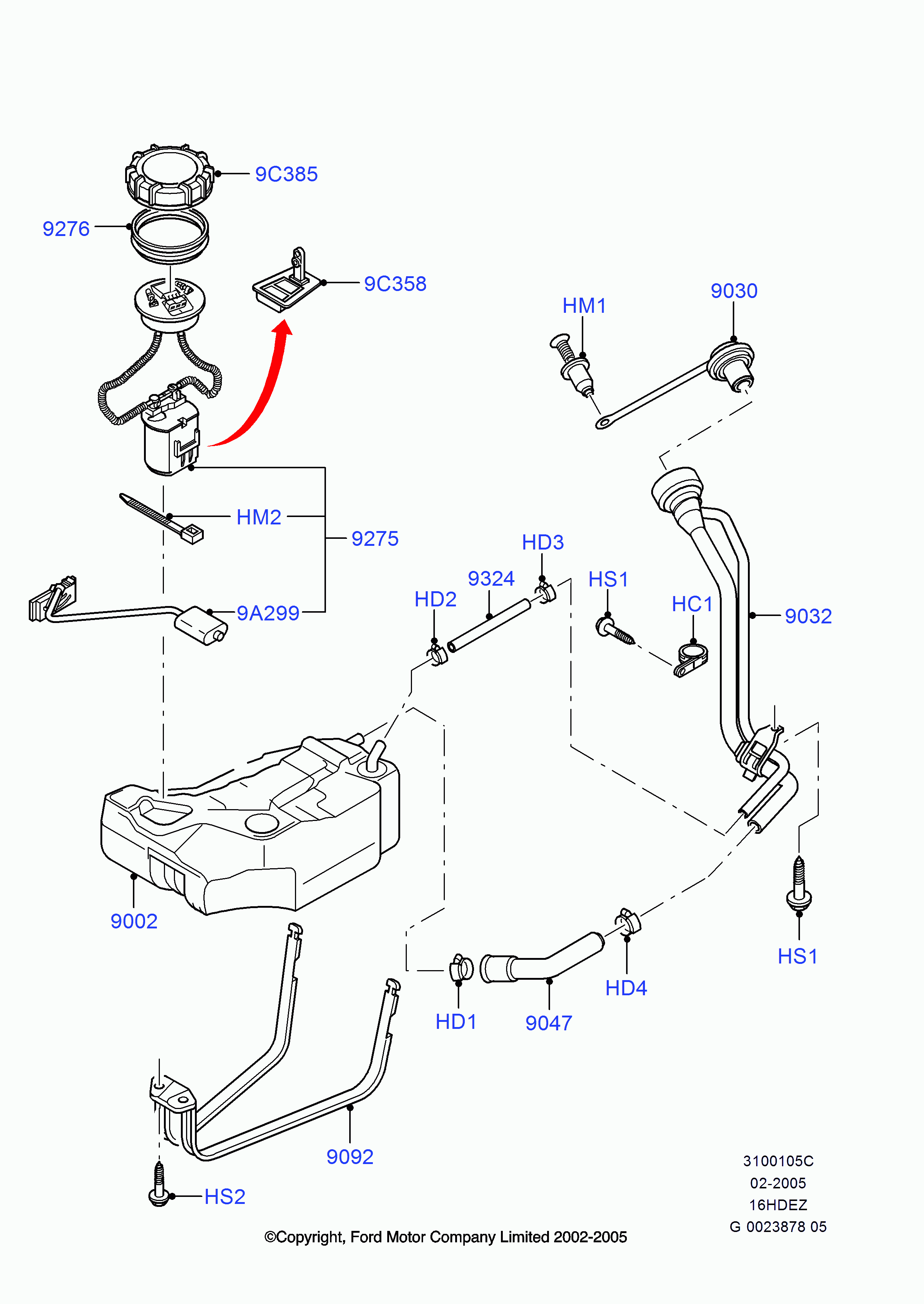 FORD 1 388 671 - Polttoaineen syöttömoduuli inparts.fi