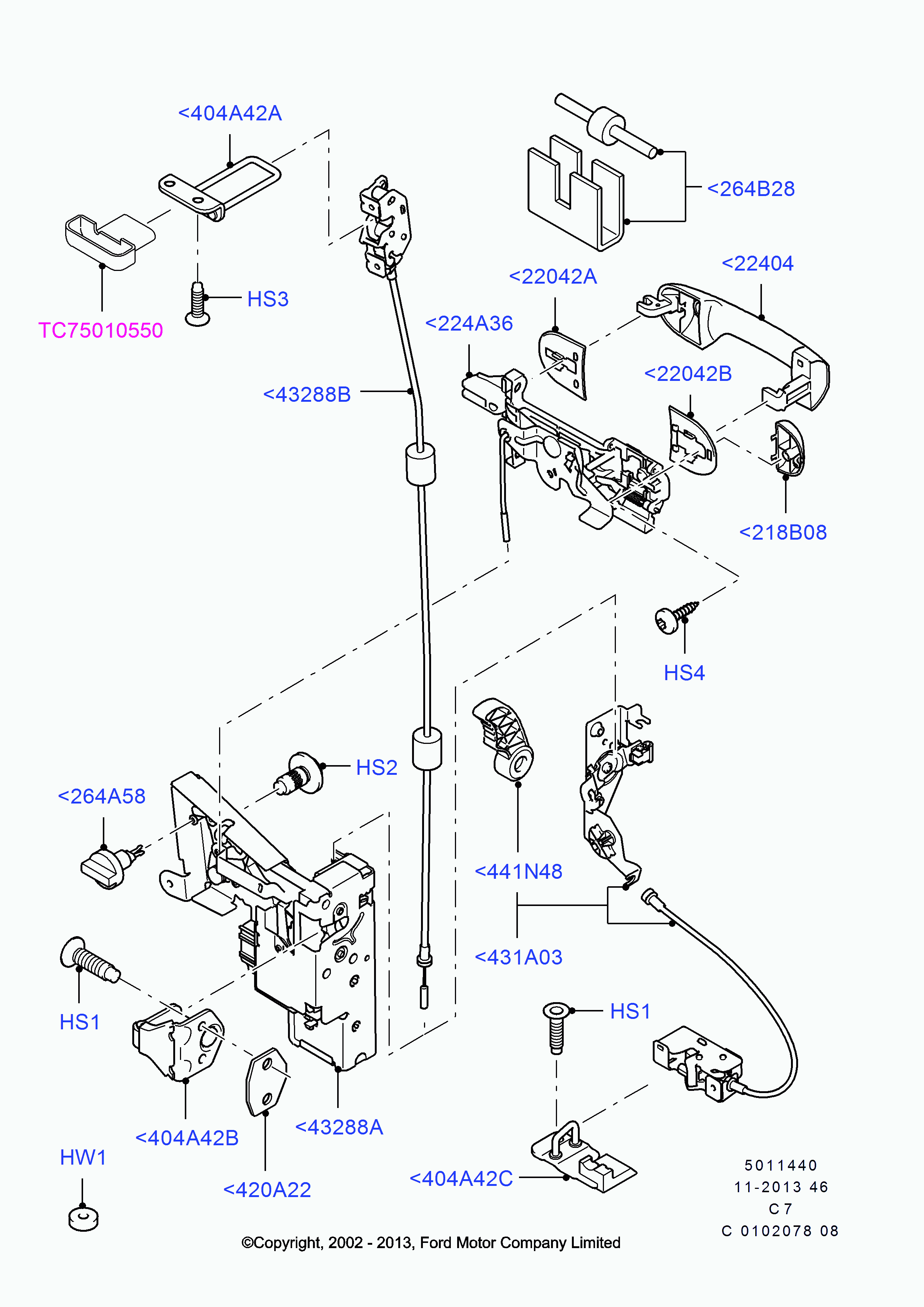 FORD 1507941 - Tanko, ovilukitus inparts.fi