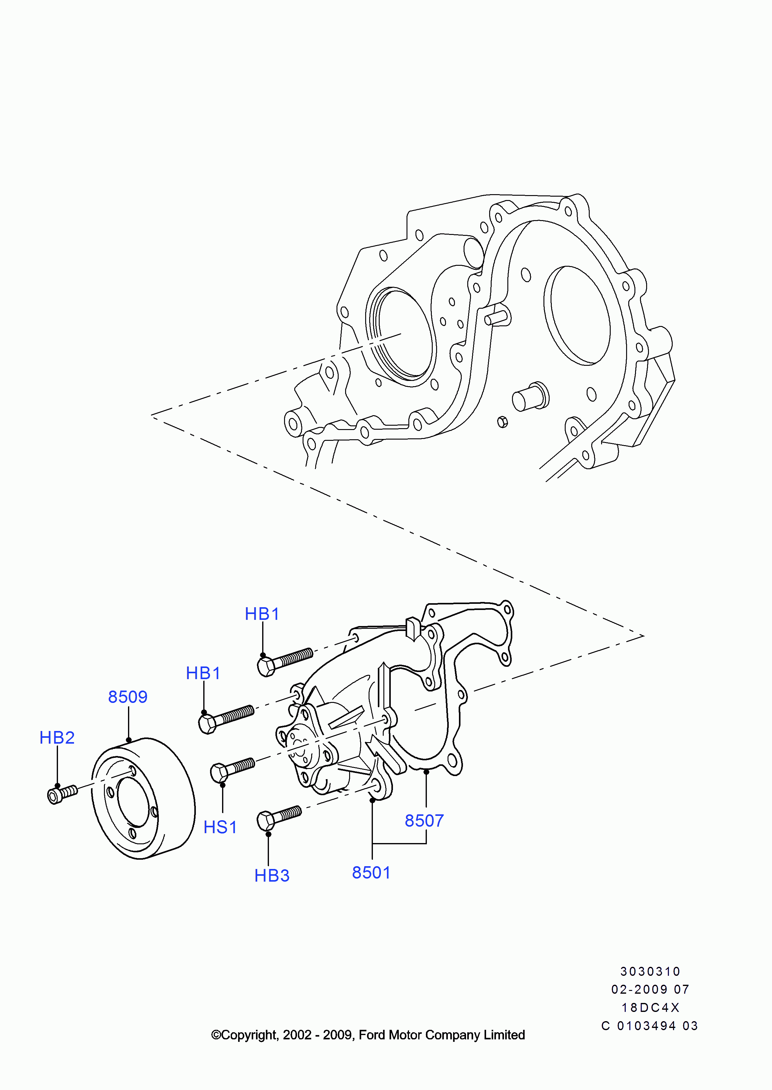 FORD 1 113 213 - Tiiviste, vesipumppu inparts.fi