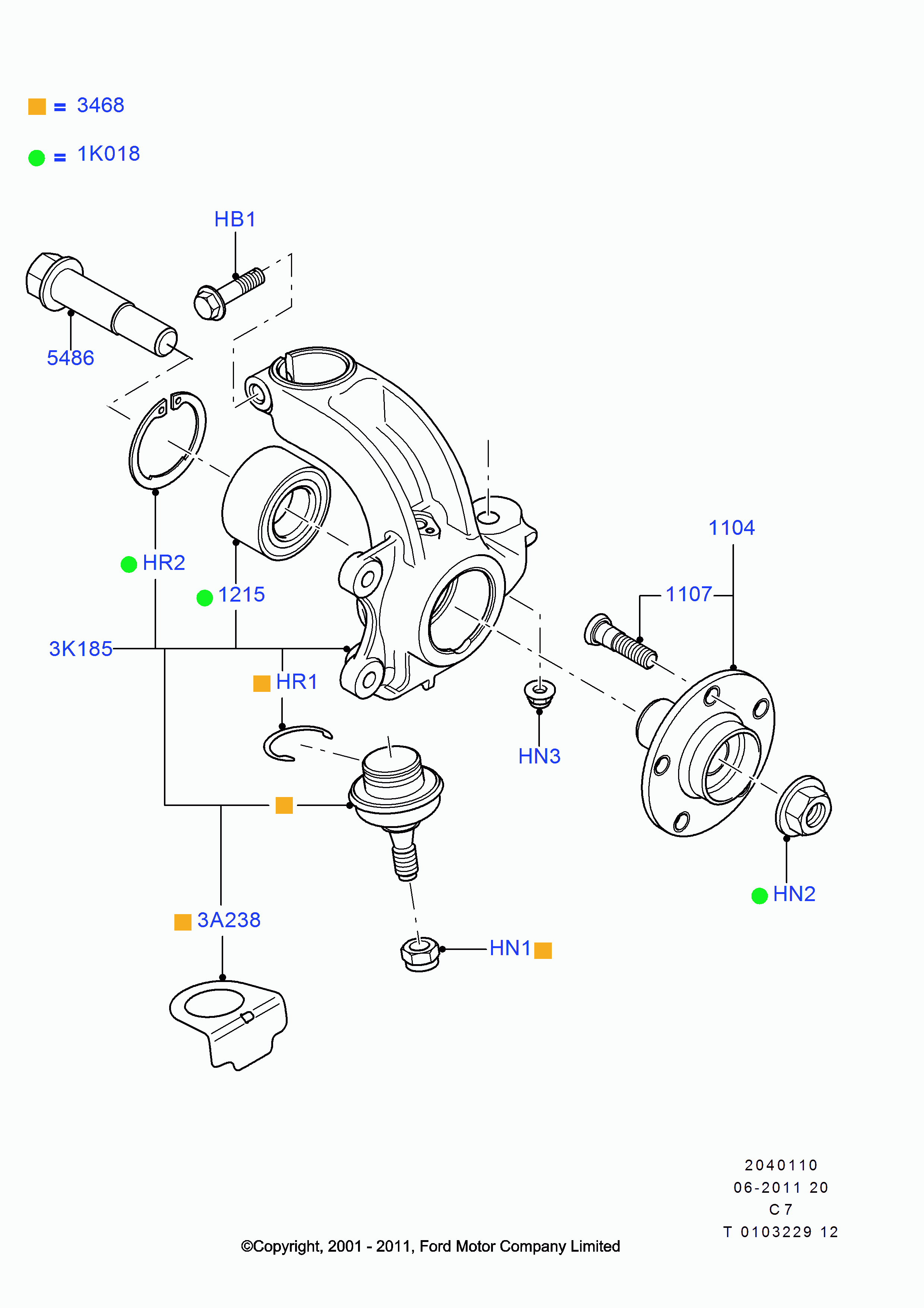 FORD 1 484 269 - Pyöränlaakerisarja inparts.fi