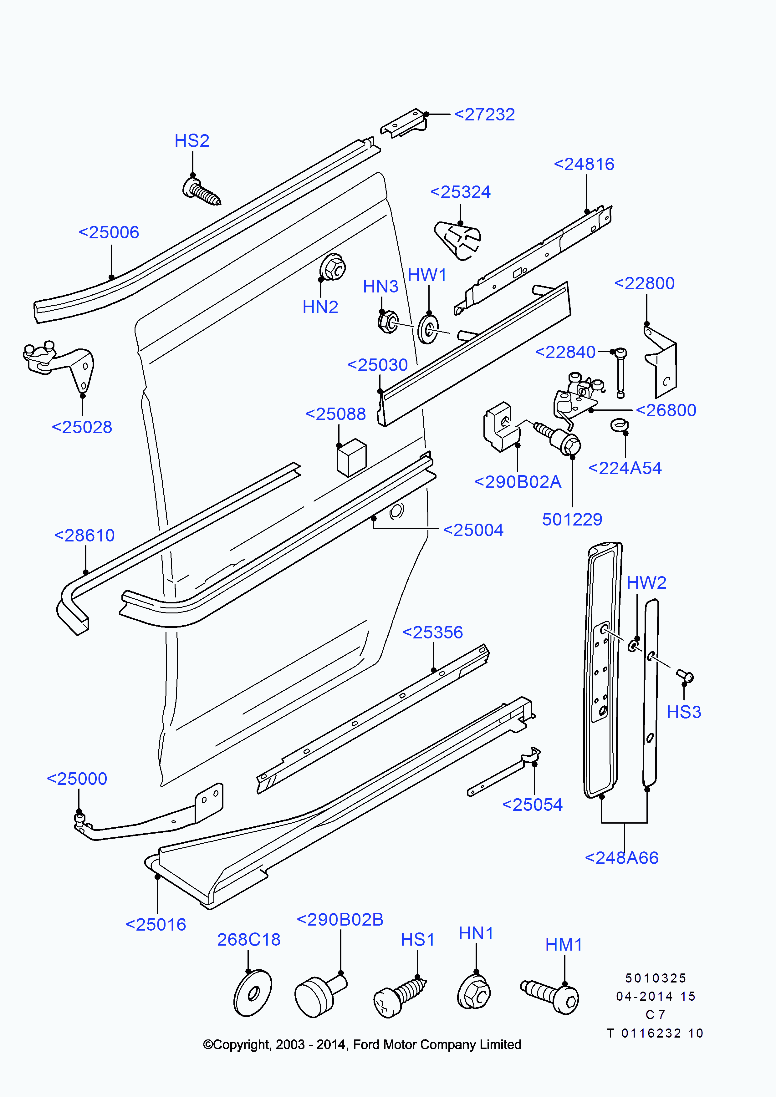 FORD 5 191 805 - Rullaohjain, liukuovi inparts.fi