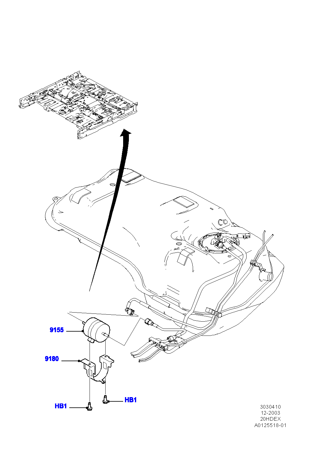 FORD 3732 020 - Polttoainesuodatin inparts.fi