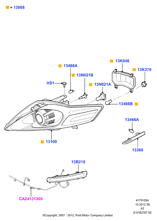 FORD 1571281 - Vilkkuvalo inparts.fi