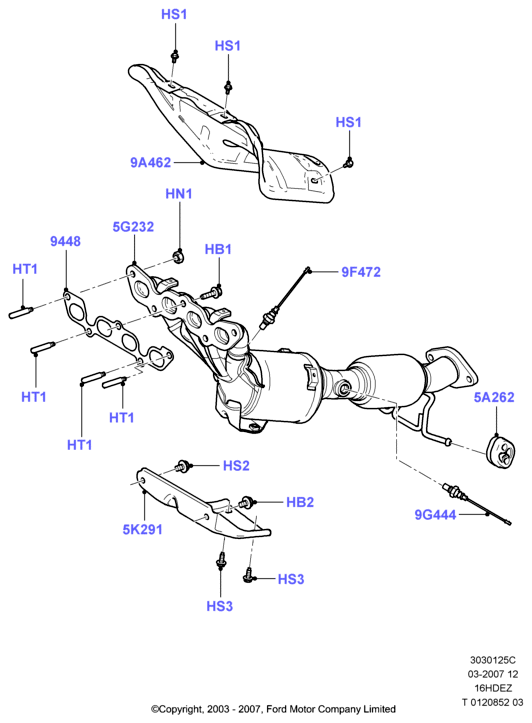 FORD 1855297 - Katalysaattori inparts.fi