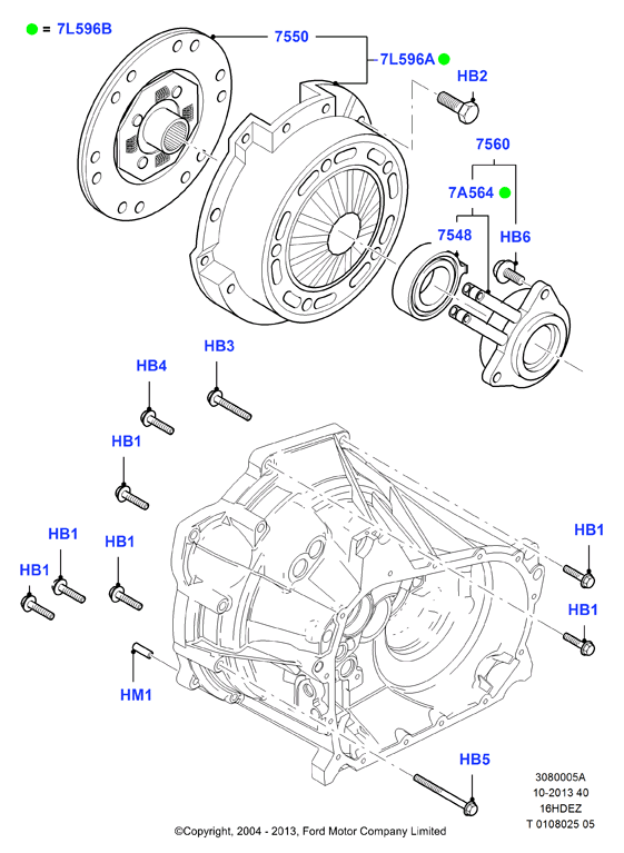 FORD 1480708 - Irroitusmekanismi, kytkin inparts.fi