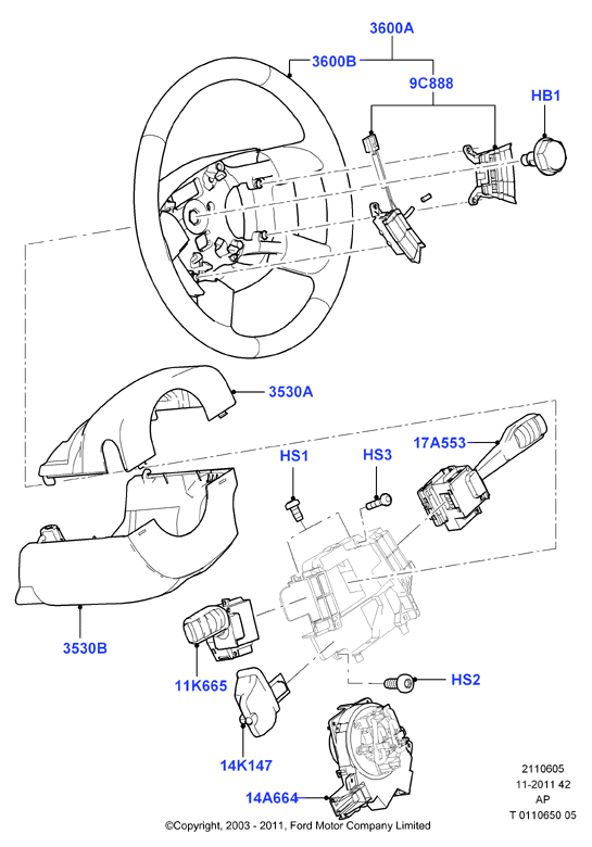 FORD 1350066 - Kytkin, ohjausakseli inparts.fi