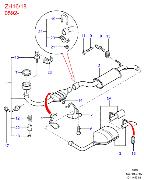 FORD 6 543 626 - Lambdatunnistin inparts.fi