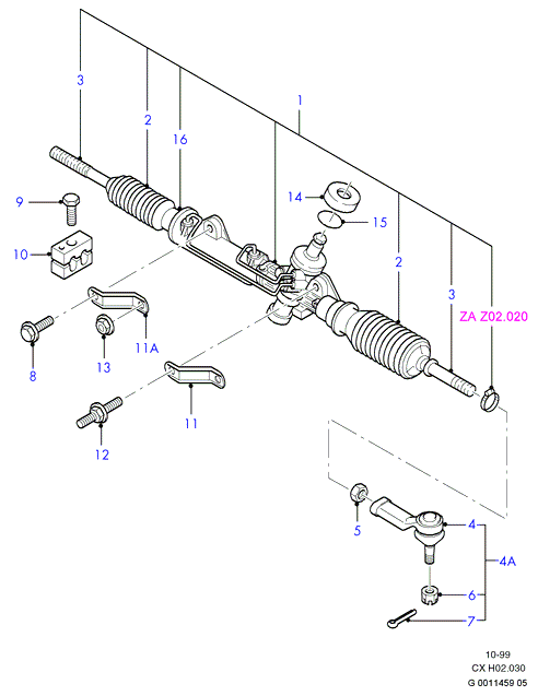 FORD 4 373 198 - Ohjausvaihde inparts.fi