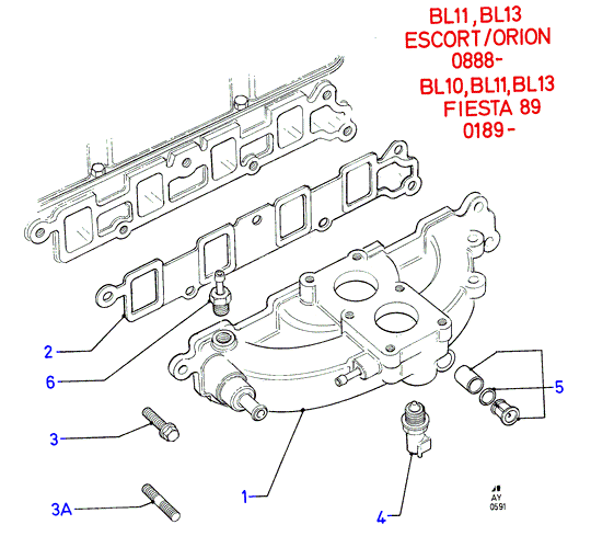 FORD 7 001 608 - Lämpökytkin, jäähdyttimen puhallin inparts.fi