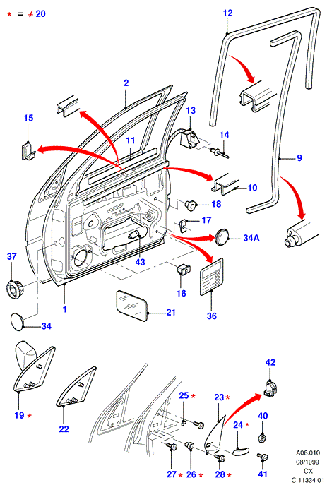 FORD 6122626 - Suoja / koristelista inparts.fi