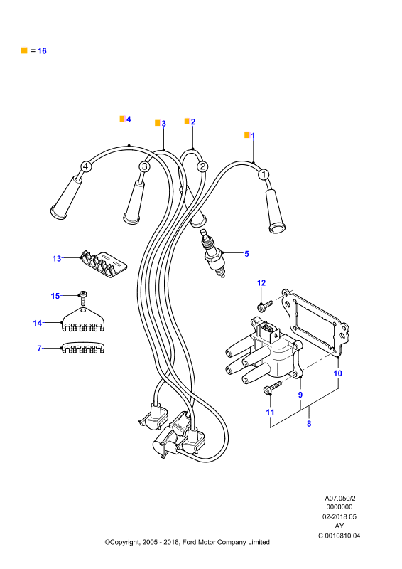 FORD 1216460 - Sytytystulppa inparts.fi