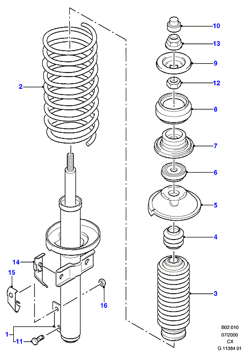 FORD 6167869 - Vaimennuskumi, jousitus inparts.fi