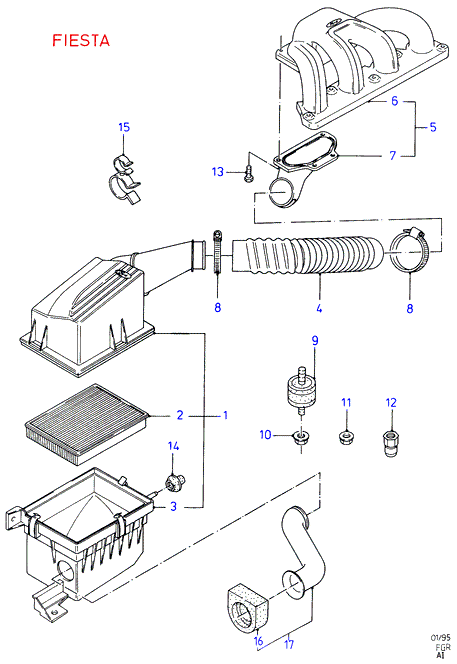 FORD 5029 851 - Ilmansuodatin inparts.fi