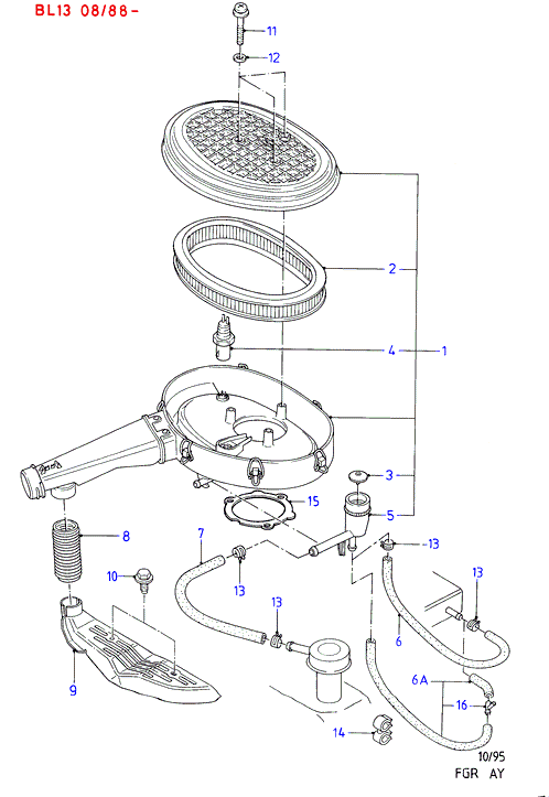 FORD 6162 292 - Ilmansuodatin inparts.fi