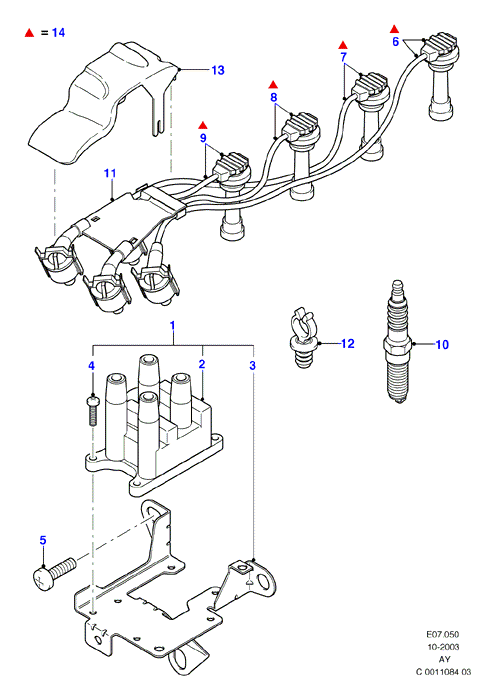 FORD 6 823 318 - Sytytyspuola inparts.fi