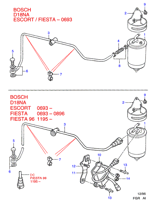 MAZDA 7255558 - Polttoainesuodatin inparts.fi