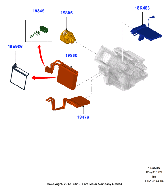 FORD 1 696 010 - Sisätilapuhallin inparts.fi