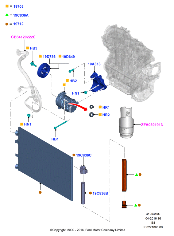 FORD 1799468 - Kompressori, ilmastointilaite inparts.fi