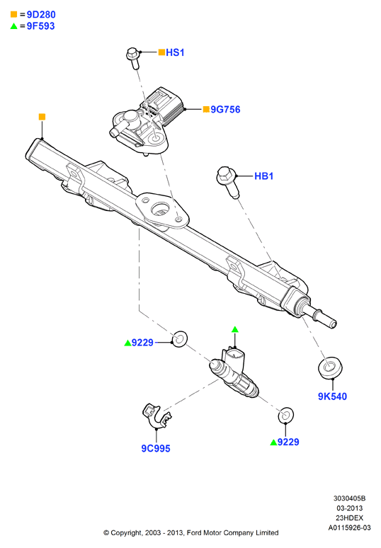 FORD 4490313 - Tunnistin, polttoaine paine inparts.fi