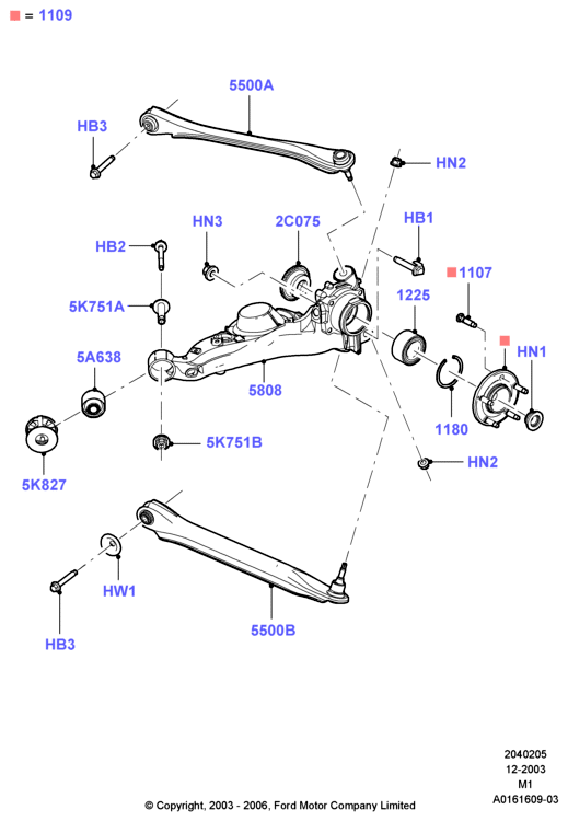 FORD 4591990 - Tukivarsi, pyöräntuenta inparts.fi