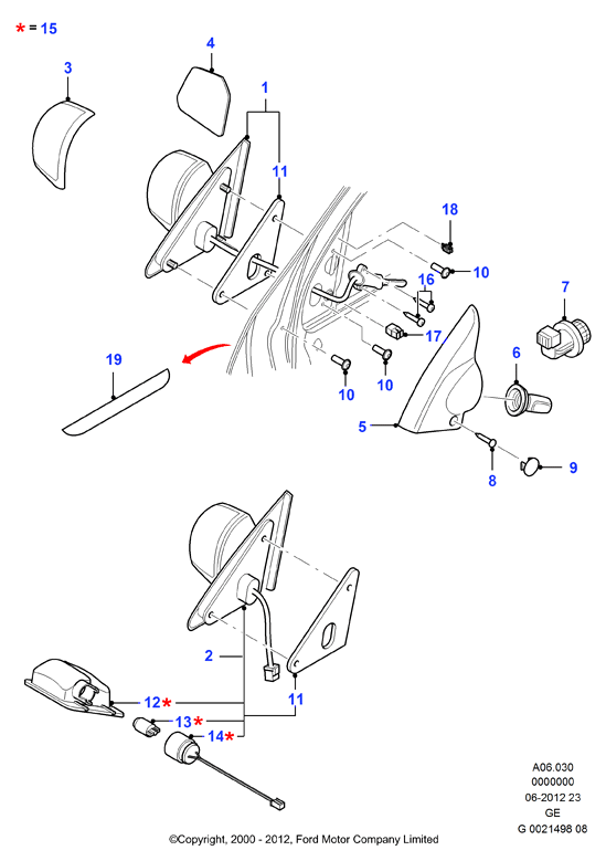 FORD 1376108 - Ulkopeili inparts.fi