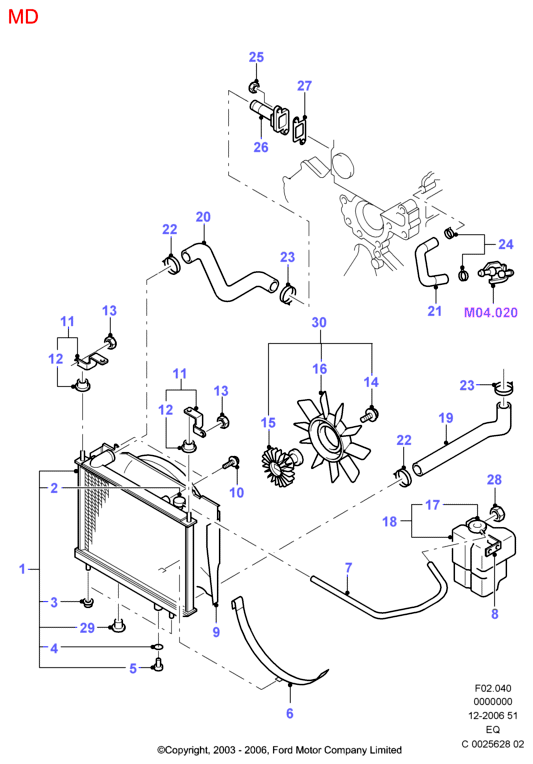 FORD 1351958 - Korkki, jäähdytin inparts.fi