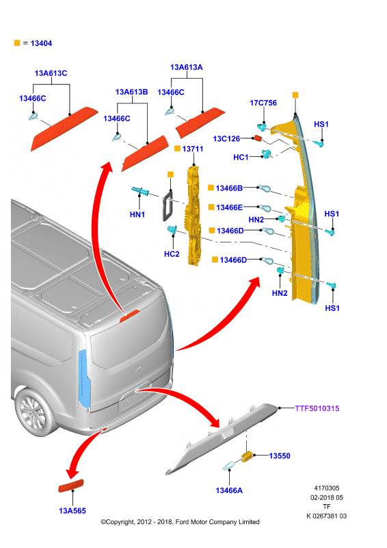 FORD 1778457 - Heijastin inparts.fi