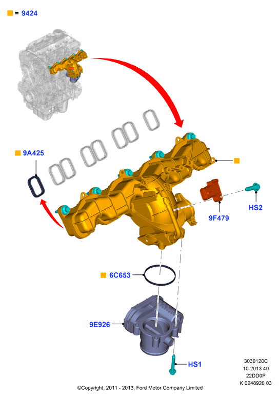 FORD 1 138 392 - Tiiviste, imusarja inparts.fi