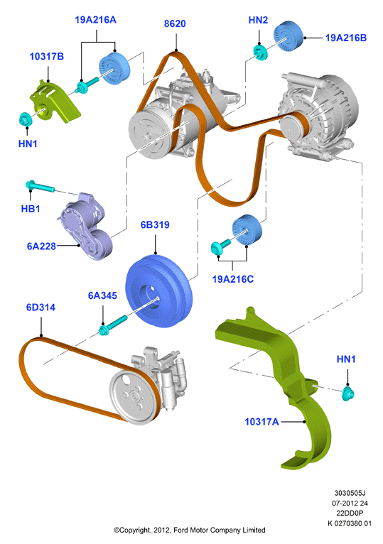 FORD 1465190 - Moniurahihna inparts.fi