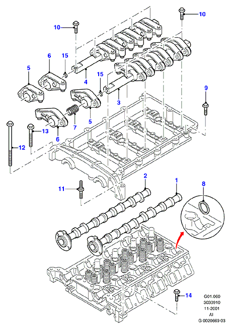 FORD 1 139 357 - Akselitiiviste, nokka-akseli inparts.fi