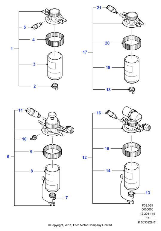 FORD 1712932 - Polttoainesuodatin inparts.fi