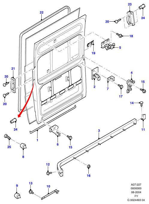 FORD 4520967 - Ohjain, lukitusnuppi inparts.fi