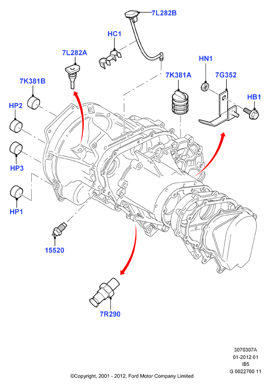 FORD 1 435 339 - Kytkin, peruutusvalo inparts.fi