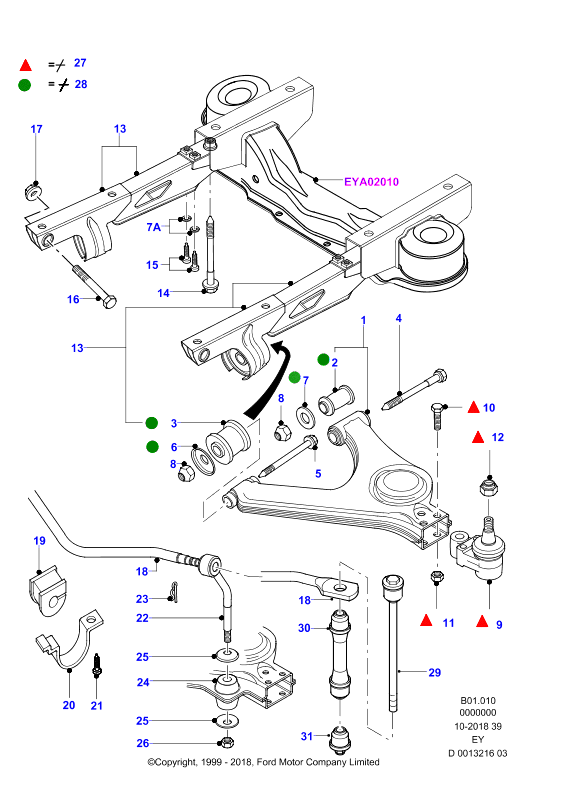 FORD 1099261 - Tanko, kallistuksenvaimennin inparts.fi