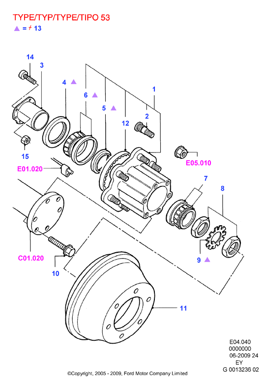 FORD 6143629 - Akselitiiviste, pyörän napa inparts.fi