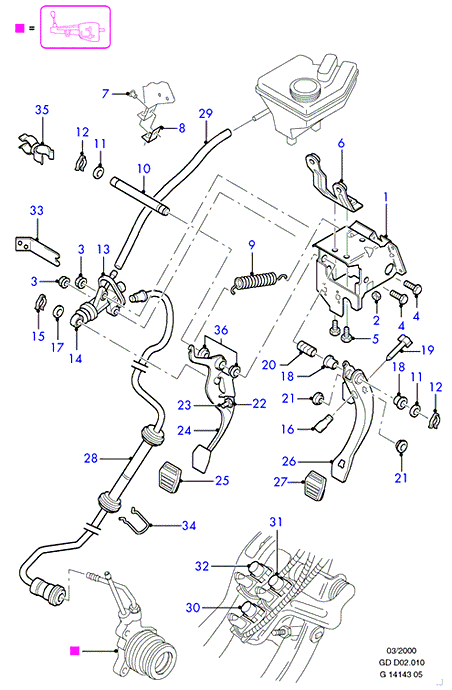 FORD 1092259 - Pääsylinteri, kytkin inparts.fi