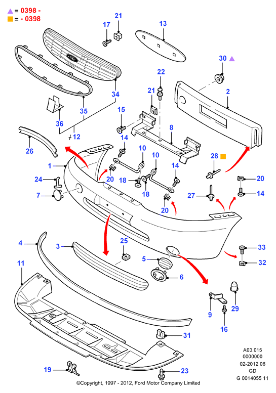 FORD 1039463 - Levitysniitti inparts.fi