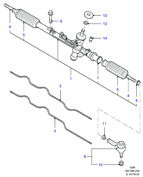 FORD 1097316 - Raidetangon pää inparts.fi