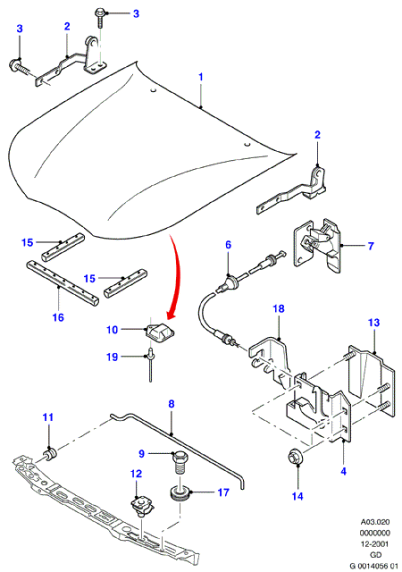 FORD 1026011 - Konepelti inparts.fi