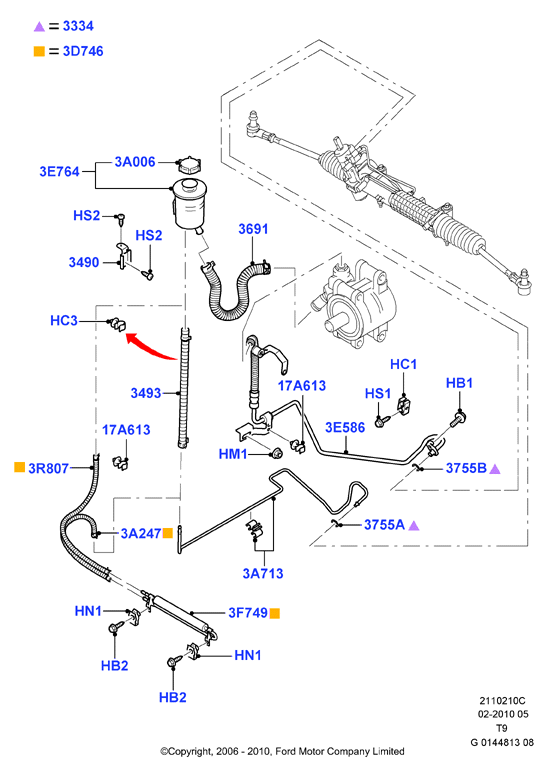 FORD 1212679 - Tiivisterengas, kylmäaineputki inparts.fi