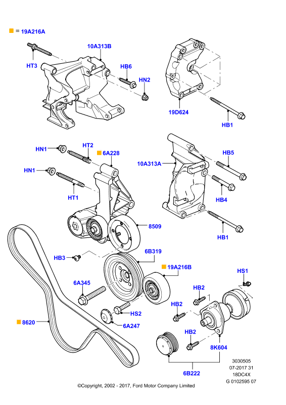 FORD 1 797 879 - Moniurahihna inparts.fi