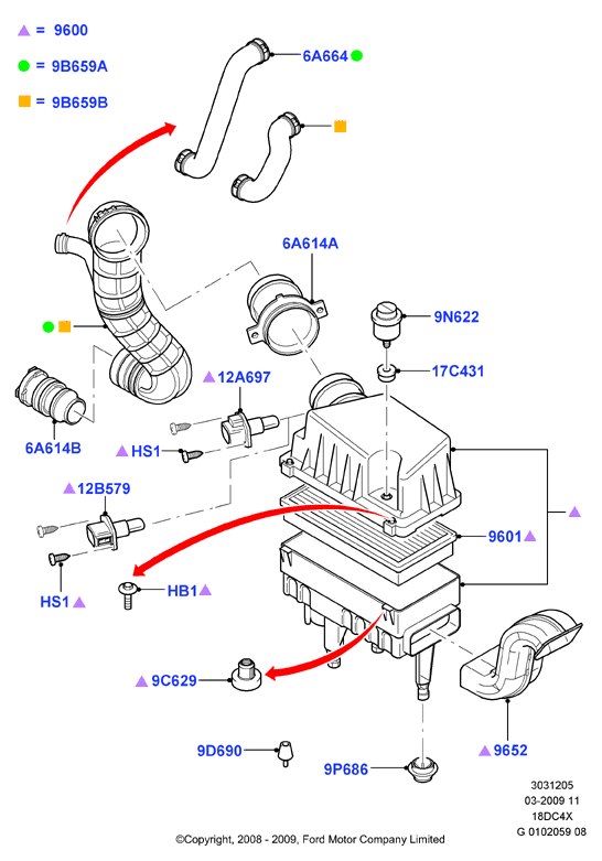 FORD 1 516 739 - Ilmansuodatin inparts.fi